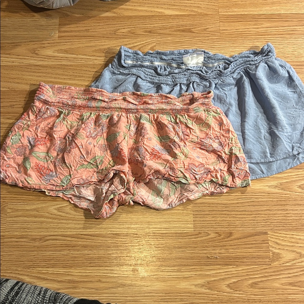 Motherhood Maternity Blue and Pink Sleep Shorts